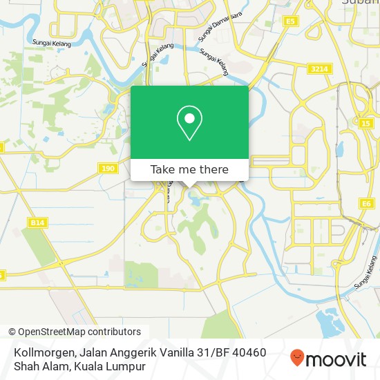 Peta Kollmorgen, Jalan Anggerik Vanilla 31 / BF 40460 Shah Alam