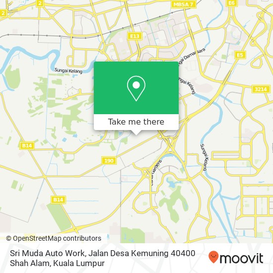 Sri Muda Auto Work, Jalan Desa Kemuning 40400 Shah Alam map