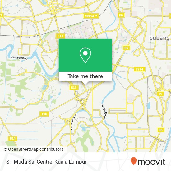 Sri Muda Sai Centre map