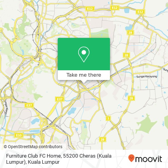 Peta Furniture Club FC Home, 55200 Cheras (Kuala Lumpur)