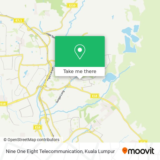 Nine One Eight Telecommunication map