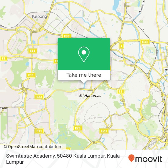 Swimtastic Academy, 50480 Kuala Lumpur map