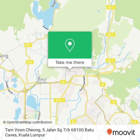 Peta Tam Voon Cheong, 5 Jalan Sg 7 / 6 68100 Batu Caves