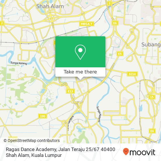 Ragas Dance Academy, Jalan Teraju 25 / 67 40400 Shah Alam map