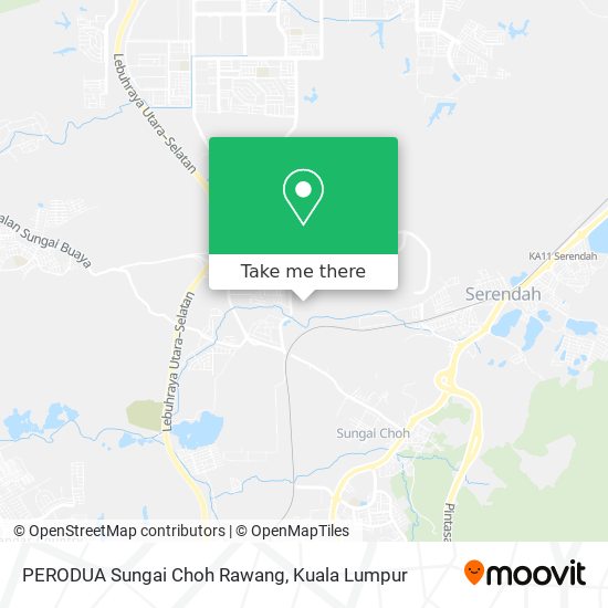 PERODUA Sungai Choh Rawang map