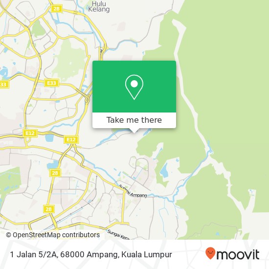 1 Jalan 5/2A, 68000 Ampang map