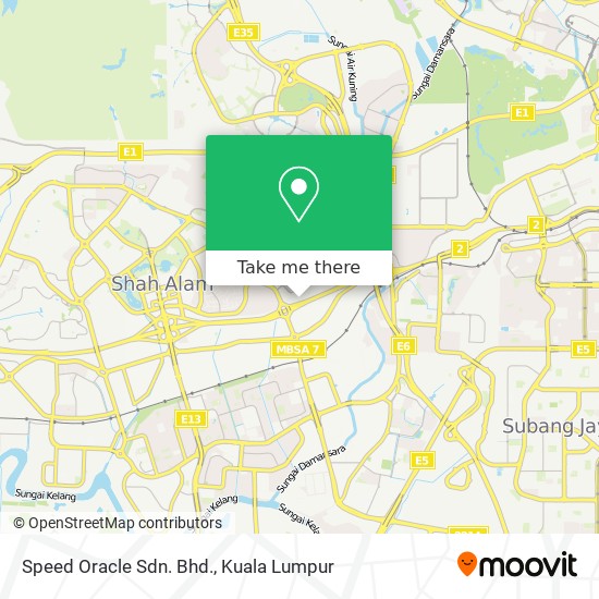 Speed Oracle Sdn. Bhd. map