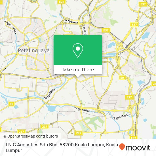 I N C Acoustics Sdn Bhd, 58200 Kuala Lumpur map