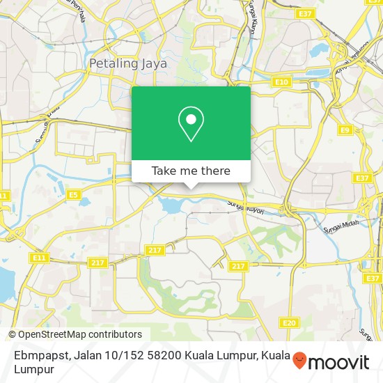 Peta Ebmpapst, Jalan 10 / 152 58200 Kuala Lumpur