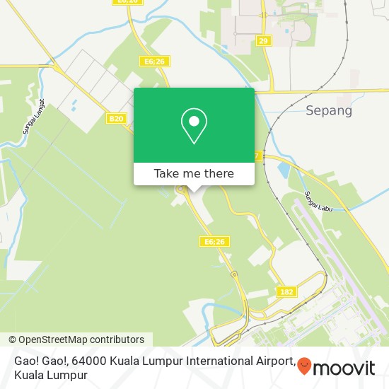 Gao! Gao!, 64000 Kuala Lumpur International Airport map