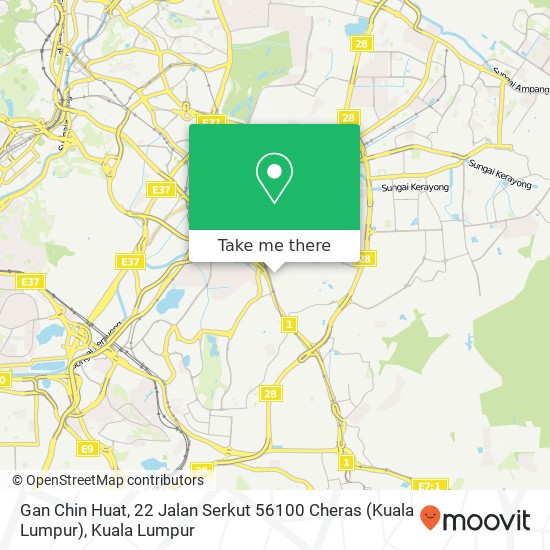 Gan Chin Huat, 22 Jalan Serkut 56100 Cheras (Kuala Lumpur) map