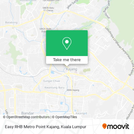 Easy RHB Metro Point Kajang map