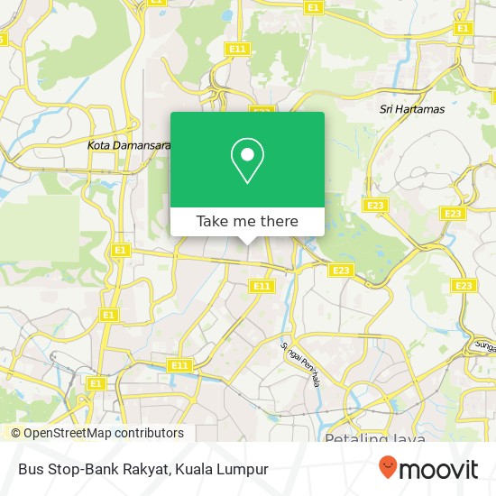 Peta Bus Stop-Bank Rakyat