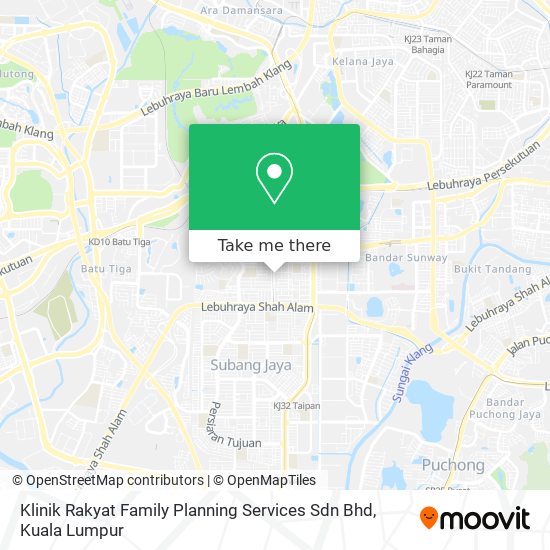 Klinik Rakyat Family Planning Services Sdn Bhd map