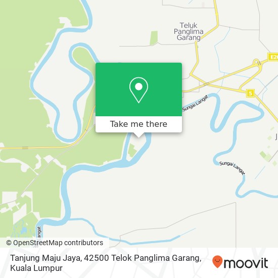 Peta Tanjung Maju Jaya, 42500 Telok Panglima Garang