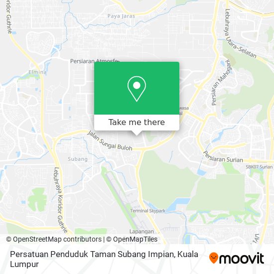 Persatuan Penduduk Taman Subang Impian map