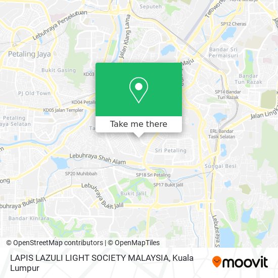 Peta LAPIS LAZULI LIGHT SOCIETY MALAYSIA