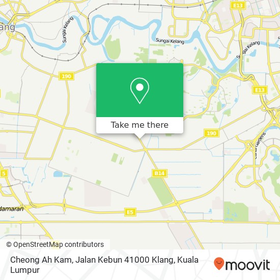 Cheong Ah Kam, Jalan Kebun 41000 Klang map