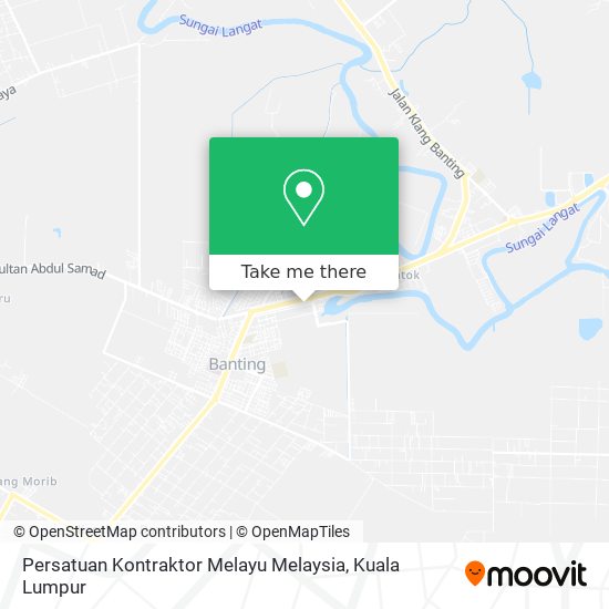 Peta Persatuan Kontraktor Melayu Melaysia