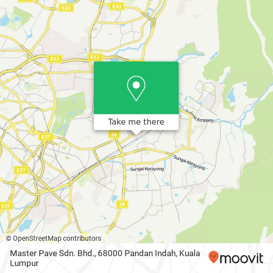 Master Pave Sdn. Bhd., 68000 Pandan Indah map