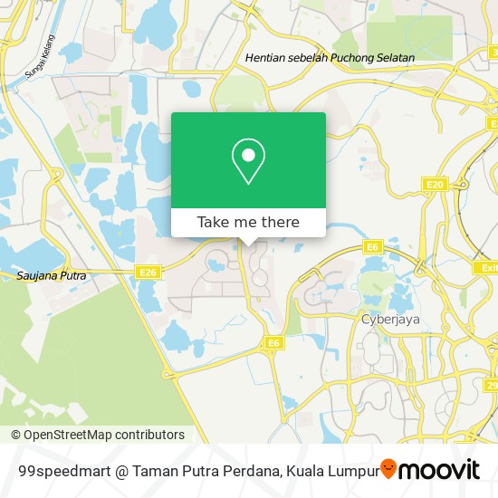Peta 99speedmart @ Taman Putra Perdana
