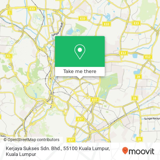Kerjaya Sukses Sdn. Bhd., 55100 Kuala Lumpur map