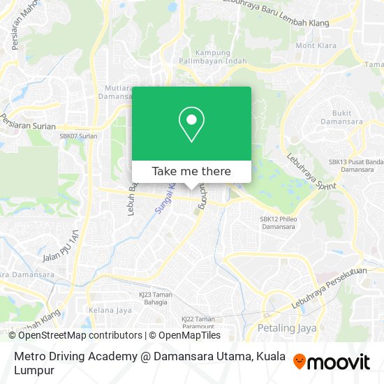 Metro Driving Academy @ Damansara Utama map