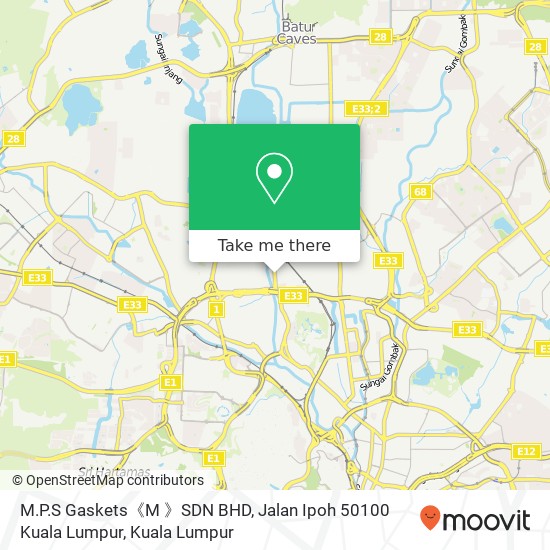 M.P.S Gaskets《M 》SDN BHD, Jalan Ipoh 50100 Kuala Lumpur map