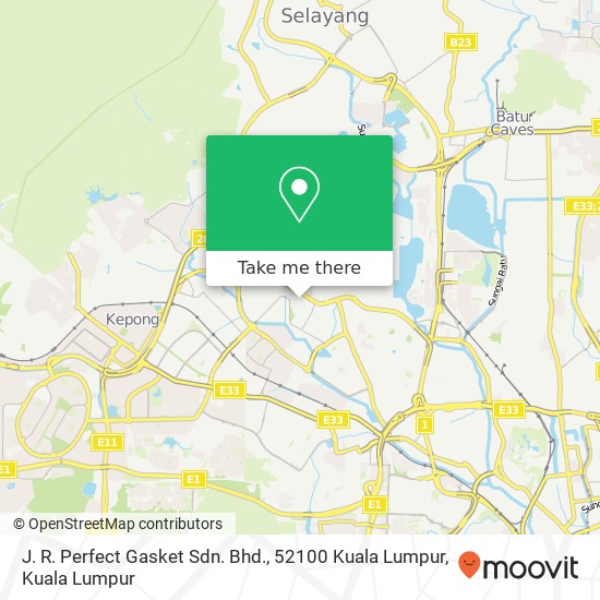 J. R. Perfect Gasket Sdn. Bhd., 52100 Kuala Lumpur map