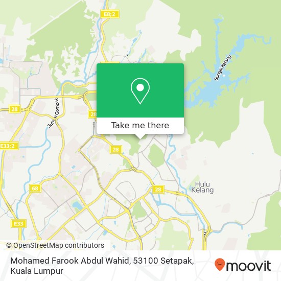 Peta Mohamed Farook Abdul Wahid, 53100 Setapak