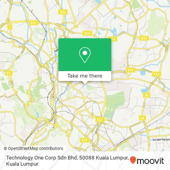 Technology One Corp Sdn Bhd, 50088 Kuala Lumpur map