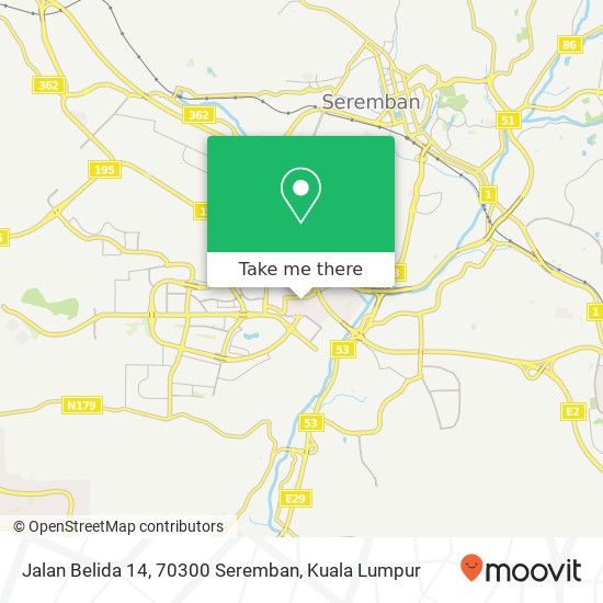 Jalan Belida 14, 70300 Seremban map