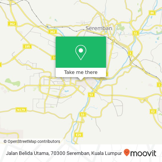 Jalan Belida Utama, 70300 Seremban map