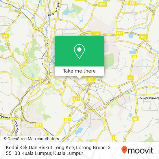 Kedai Kek Dan Biskut Tong Kee, Lorong Brunei 3 55100 Kuala Lumpur map