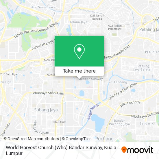 World Harvest Church (Whc) Bandar Sunway map