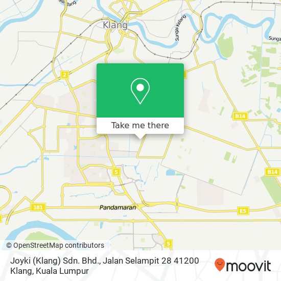 Joyki (Klang) Sdn. Bhd., Jalan Selampit 28 41200 Klang map