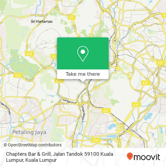 Chapters Bar & Grill, Jalan Tandok 59100 Kuala Lumpur map