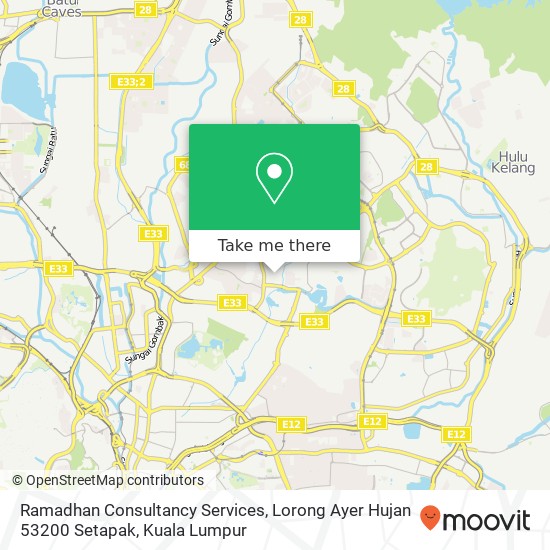 Ramadhan Consultancy Services, Lorong Ayer Hujan 53200 Setapak map