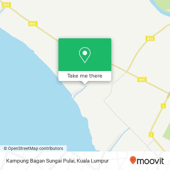 Peta Kampung Bagan Sungai Pulai, 45200 Bagan Nakhoda Omar
