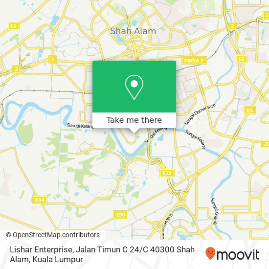 Lishar Enterprise, Jalan Timun C 24 / C 40300 Shah Alam map