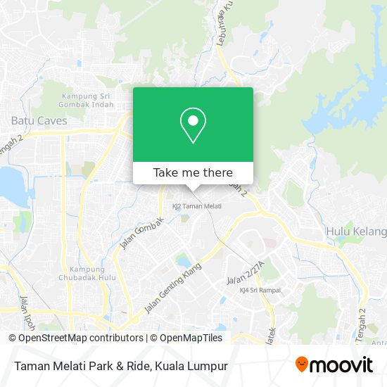 Taman Melati Park & Ride map