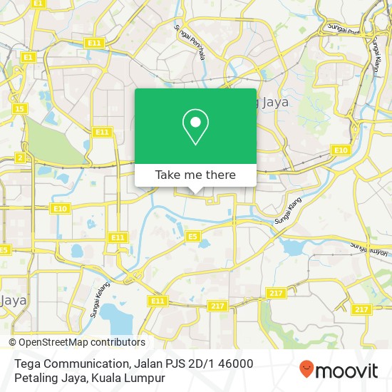 Tega Communication, Jalan PJS 2D / 1 46000 Petaling Jaya map