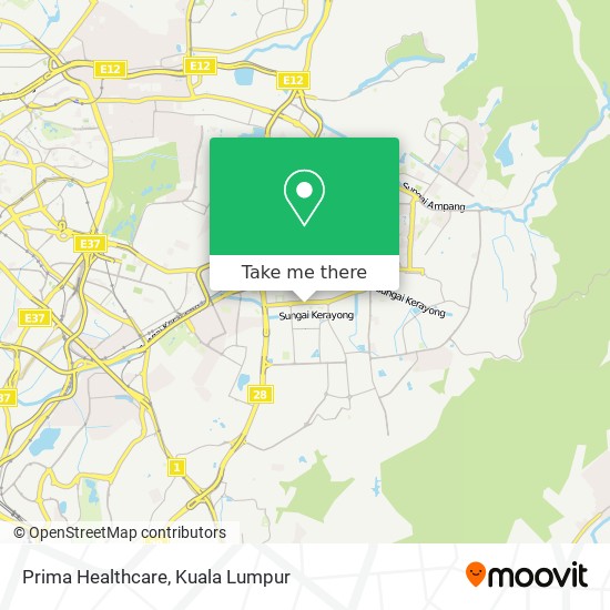 Prima Healthcare map