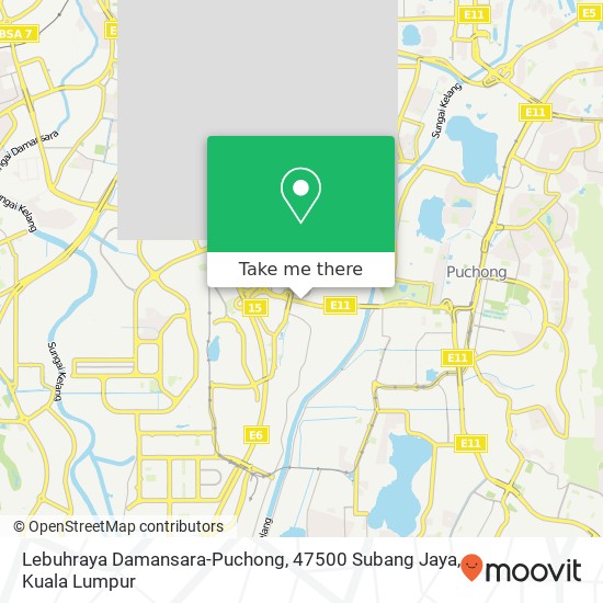 Peta Lebuhraya Damansara-Puchong, 47500 Subang Jaya