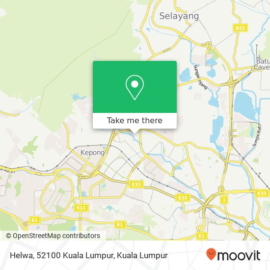 Helwa, 52100 Kuala Lumpur map