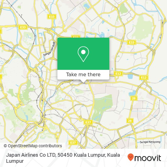Japan Airlines Co LTD, 50450 Kuala Lumpur map