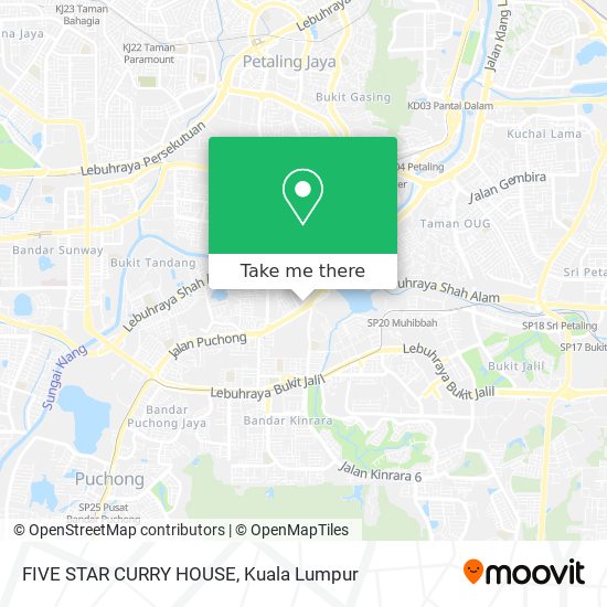 FIVE STAR CURRY HOUSE map