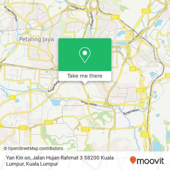 Yan Kin on, Jalan Hujan Rahmat 3 58200 Kuala Lumpur map