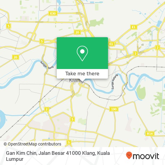 Gan Kim Chin, Jalan Besar 41000 Klang map
