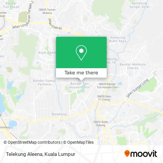 Telekung Aleena map